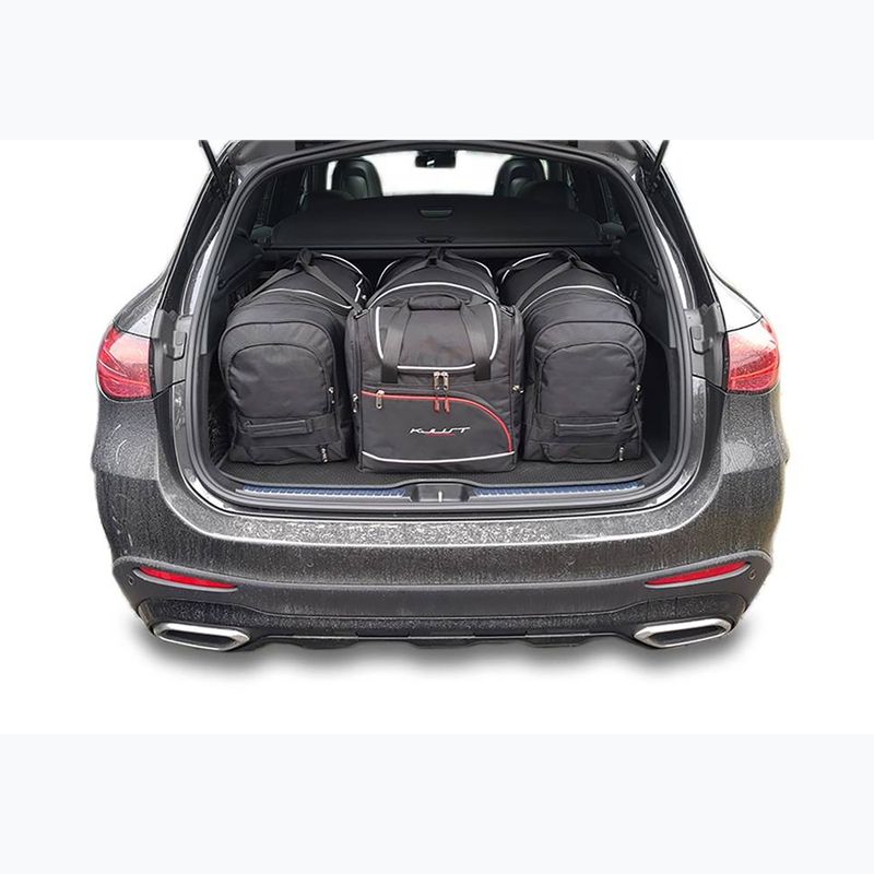 Bagažinės krepšių komplektas KJUST Mercedes-Benz GLC MHEV 2022+ 4 vnt. juodas 13