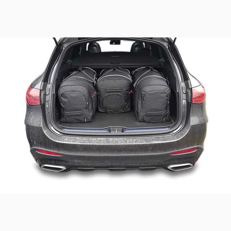 Bagažinės krepšių komplektas KJUST Mercedes-Benz GLC MHEV 2022+ 4 vnt. juodas 14