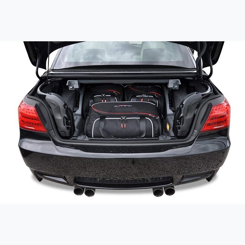 Bagažinės krepšių komplektas KJUST BMW 3 Cabrio 2006-2013 3 vnt black 12