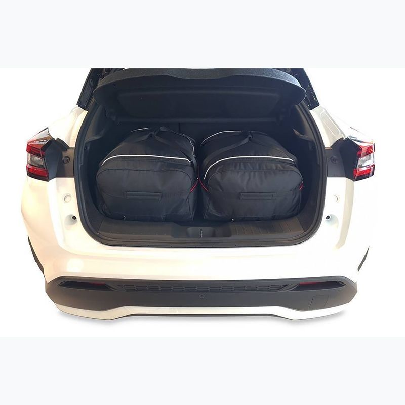 Bagažinės krepšių komplektas KJUST Nissan Juke HEV 2022+ 2 vnt. juodas 10