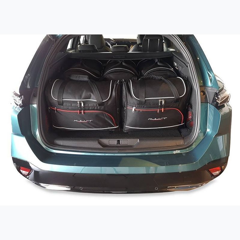 Bagažinės krepšių rinkinys KJUST Peugeot 308 SW PHEV 2021+ 5 vnt. Juodas 13