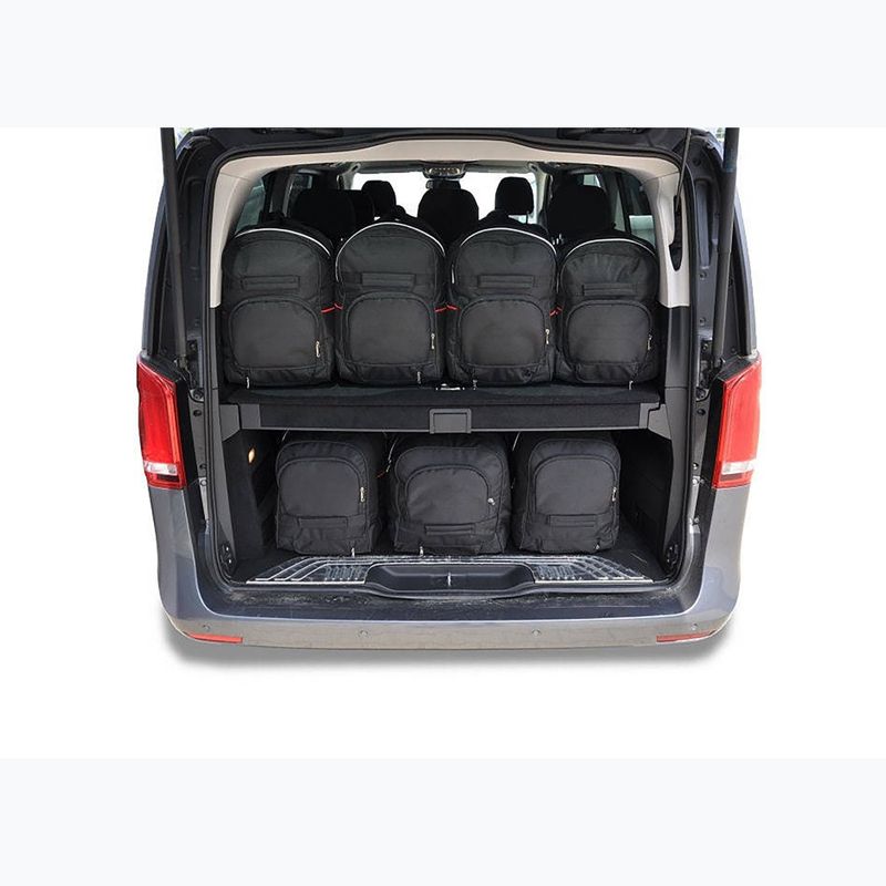 Bagažinės krepšių komplektas KJUST Mercedes-Benz EQV Extra Long 2020+ 7 vnt. juodas 9