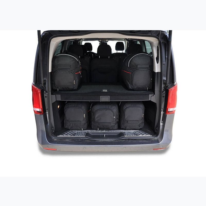 Bagažinės krepšių komplektas KJUST Mercedes-Benz EQV Extra Long 2020+ 7 vnt. juodas 10