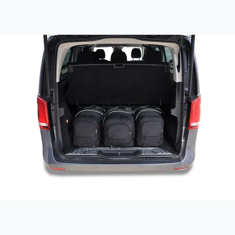 Bagažinės krepšių komplektas KJUST Mercedes-Benz EQV Extra Long 2020+ 7 vnt. juodas 11