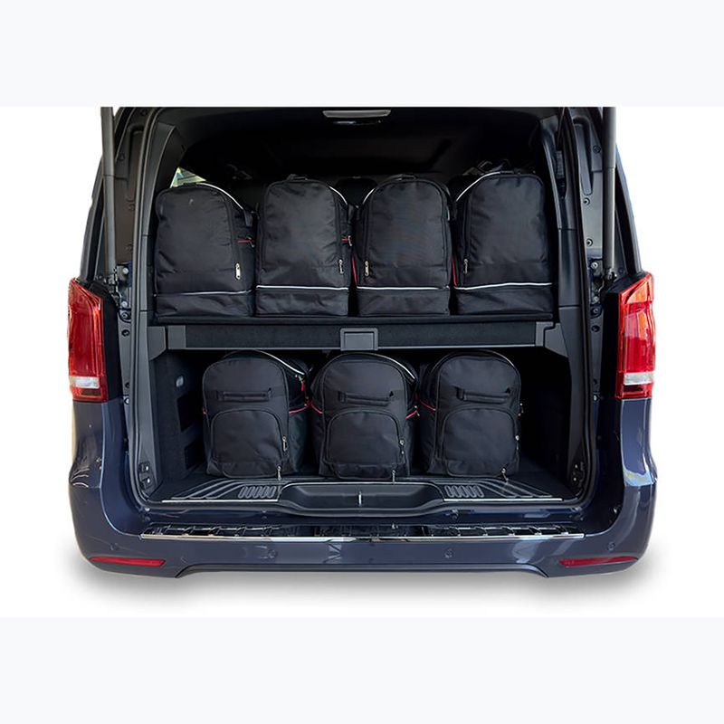 Bagažinės krepšių komplektas KJUST Mercedes-Benz EQV Long 2020+ 7 vnt. juodas 11