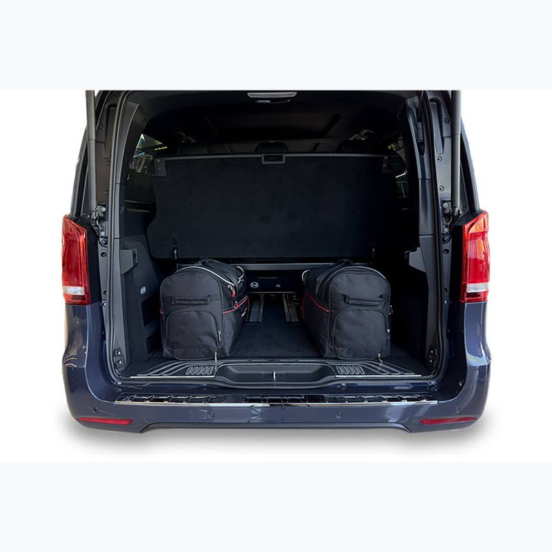 Bagažinės krepšių komplektas KJUST Mercedes-Benz EQV Long 2020+ 7 vnt. juodas 15