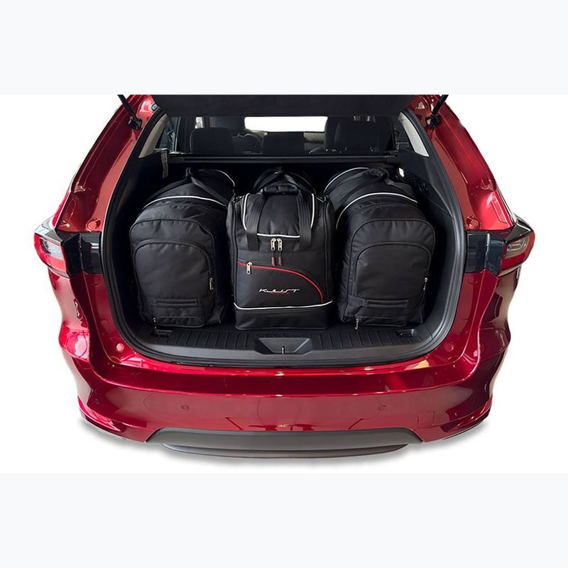 Bagažinės krepšių komplektas KJUST Mazda CX-60 PHEV 2022+ 4 vnt. Juodas 12