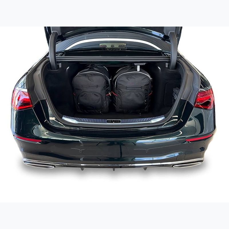 Bagažinės krepšių komplektas KJUST Mercedes-Benz S Long MHEV 2020+ 4 vnt. juodas 14