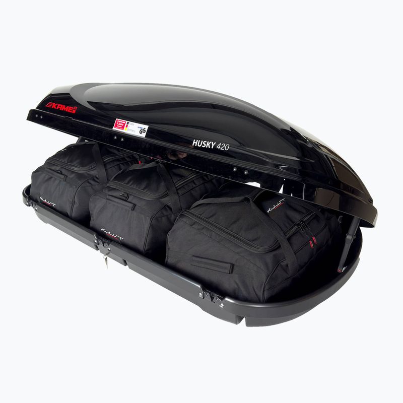 Stogo bagažinės krepšių komplektas KJUST Kamei Husky 420 3 vnt. Juodas