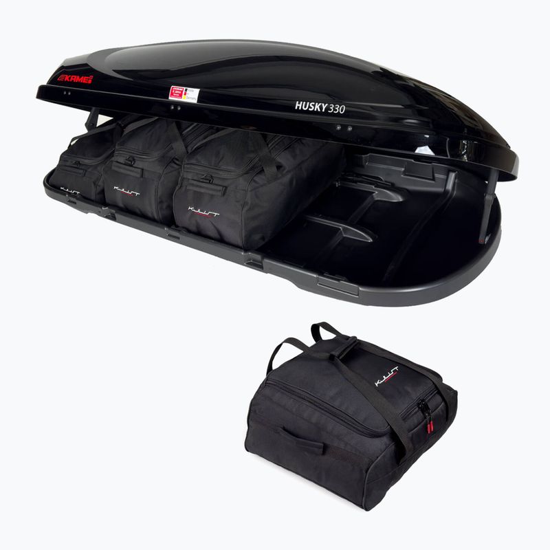 Stogo bagažinės krepšių komplektas KJUST Kamei Husky 330 4 vnt. Juodas 3