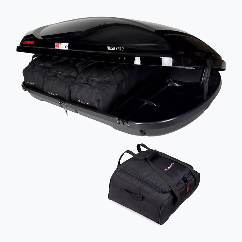 Stogo bagažinės krepšių komplektas KJUST Kamei Husky 510 4 vnt. Juodas 3