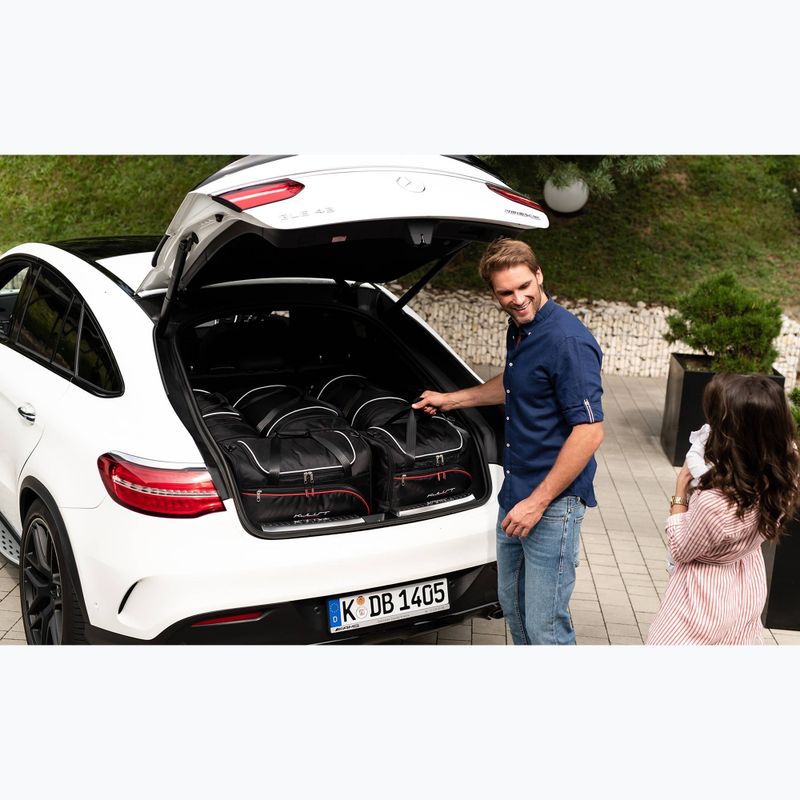 Bagažinės krepšių komplektas KJUST Mercedes-Benz GLC Coupe PHEV 2023+ 5 vnt. juodas 20