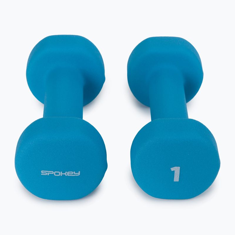 Spokey Shape IV hanteliai 2x1 kg mėlyni 920894 3