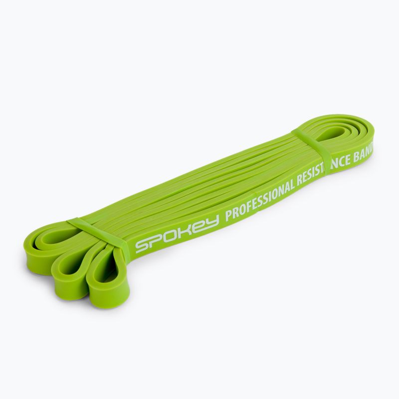 Spokey Power II šviesiai žalia treniruočių guma 920955