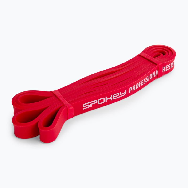 Spokey Power II treniruočių guma vidutinė raudona 920956