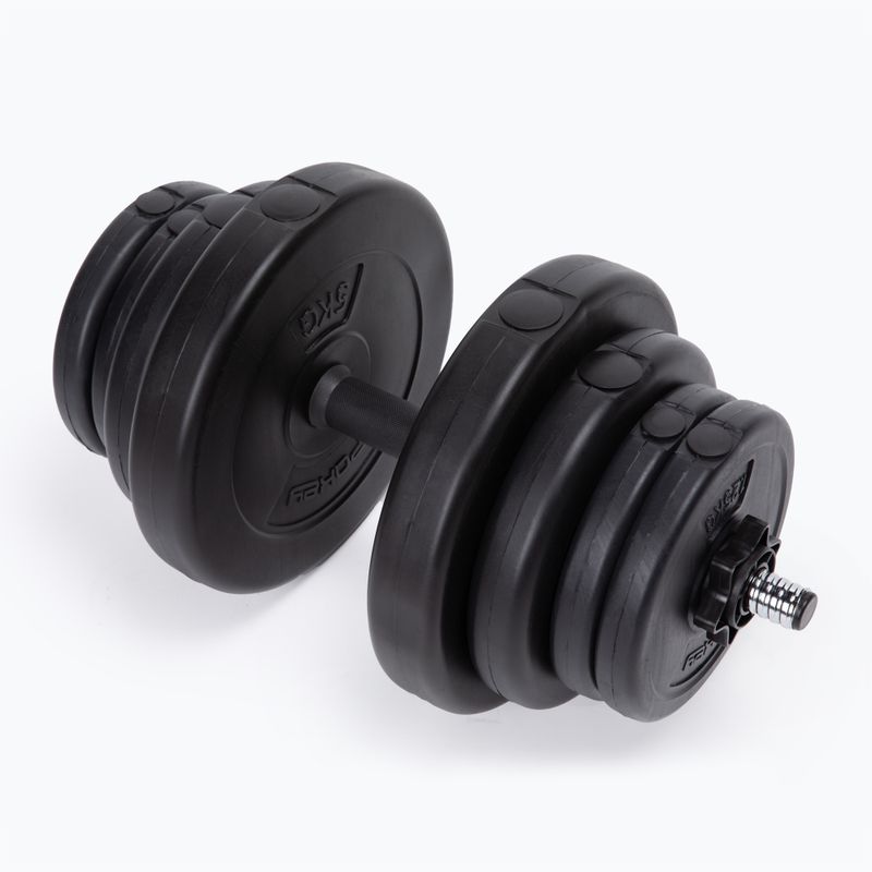 Spokey Burden 20 kg hanteliai juodi 921037