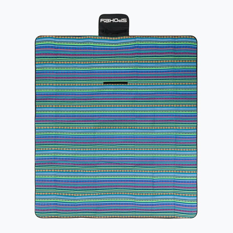 Spokey Picnic Gėlių iškylų antklodė mėlyna 922270 4