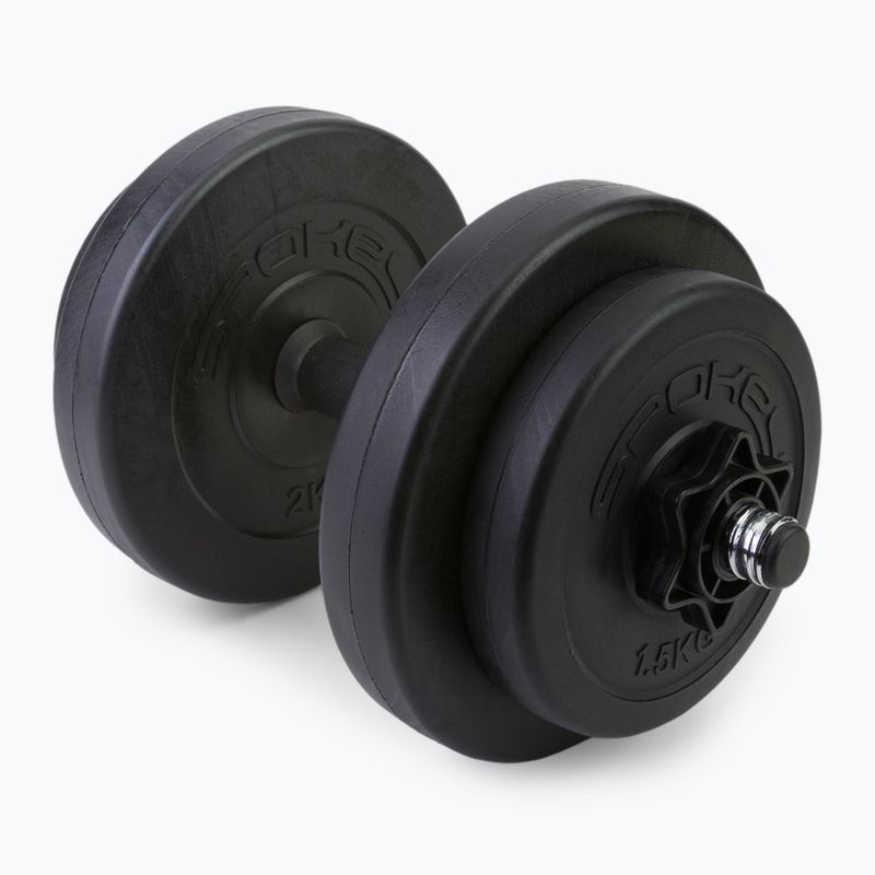 Spokey Burden 7,5 kg hanteliai juodi 921736