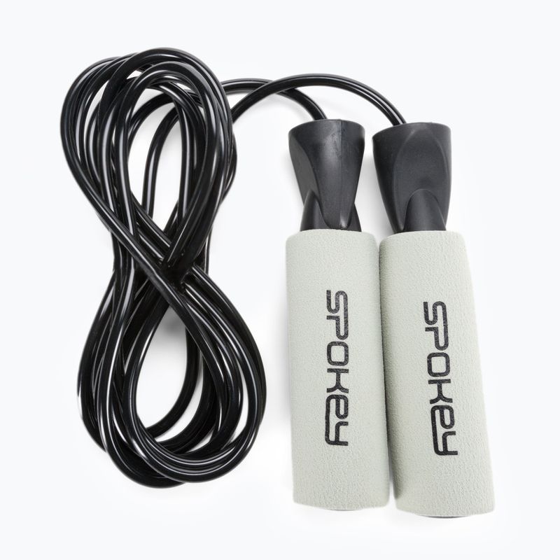 Spokey Basic šokinėjimo virvė juoda 929916