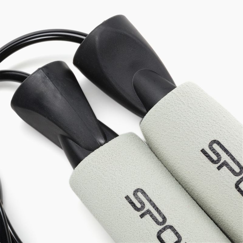 Spokey Basic šokinėjimo virvė juoda 929916 2