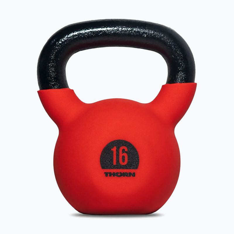 Kettlebell THORN FIT Cast Iron 16 kg raudonas