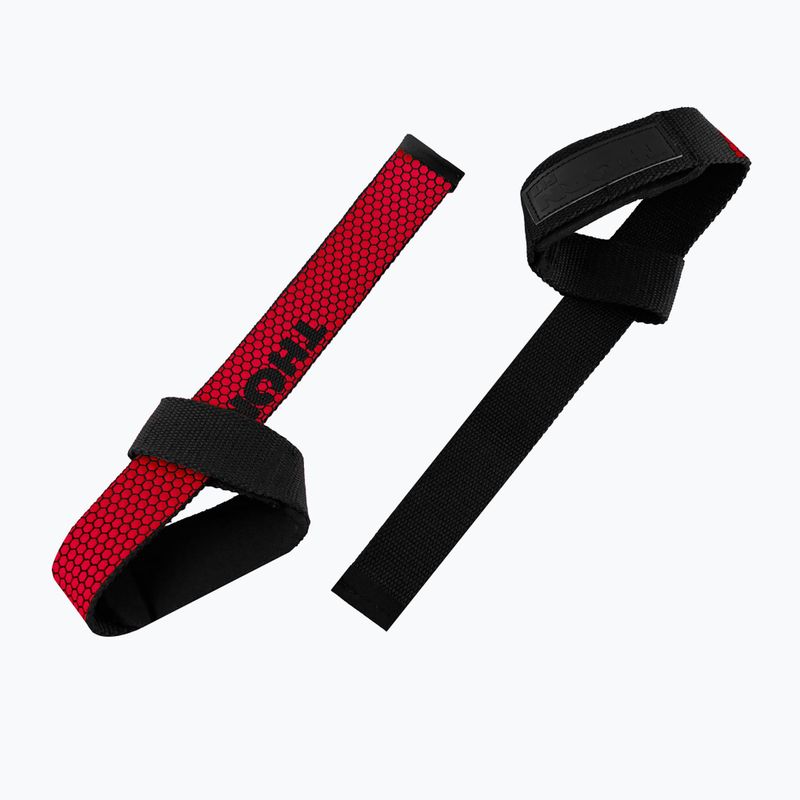 Kėlimo dirželiai THORN FIT Lifting Straps Anti-Slip red 2