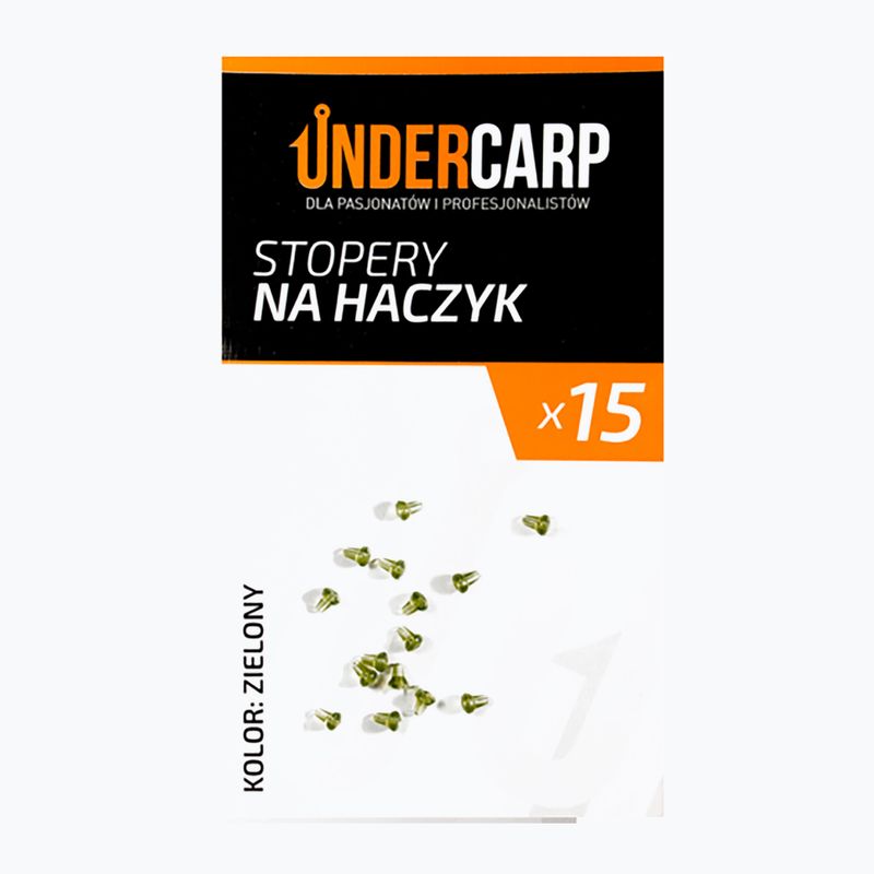 UnderCarp karpių kabliukų kamščiai žali UC188