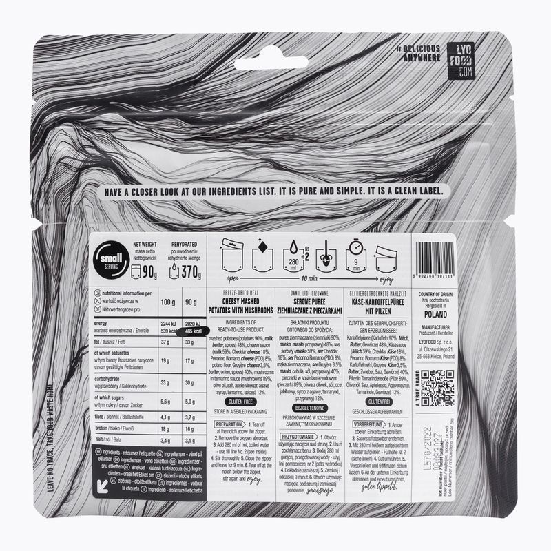 Liofilizuotas maistas LYOFOOD Mash & Cheese LF-7111 2