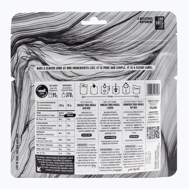 Liofilizuotas maistas LYOFOOD Vištiena tikka masala 2