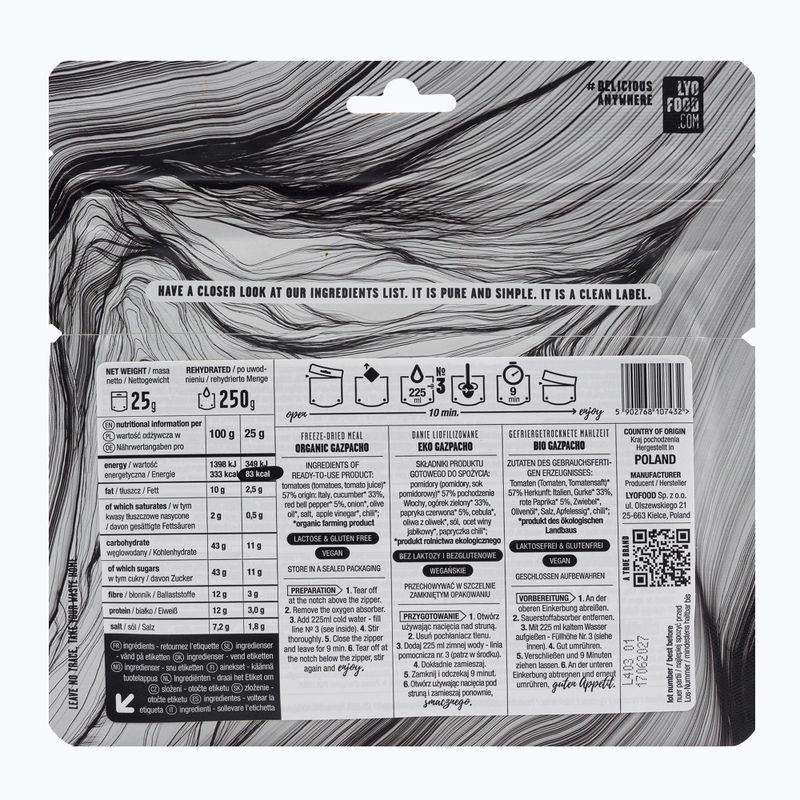 Liofilizuotas maistas LYOFOOD EKO Gazpacho LF-7432 2