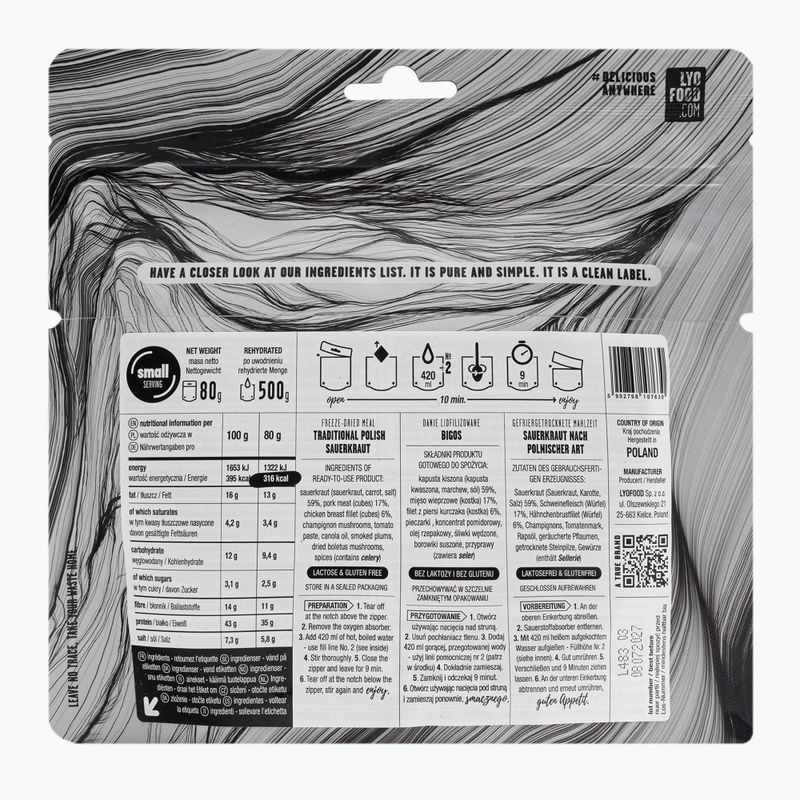 Liofilizuotas maistas LYOFOOD Bigos LF-7630 2