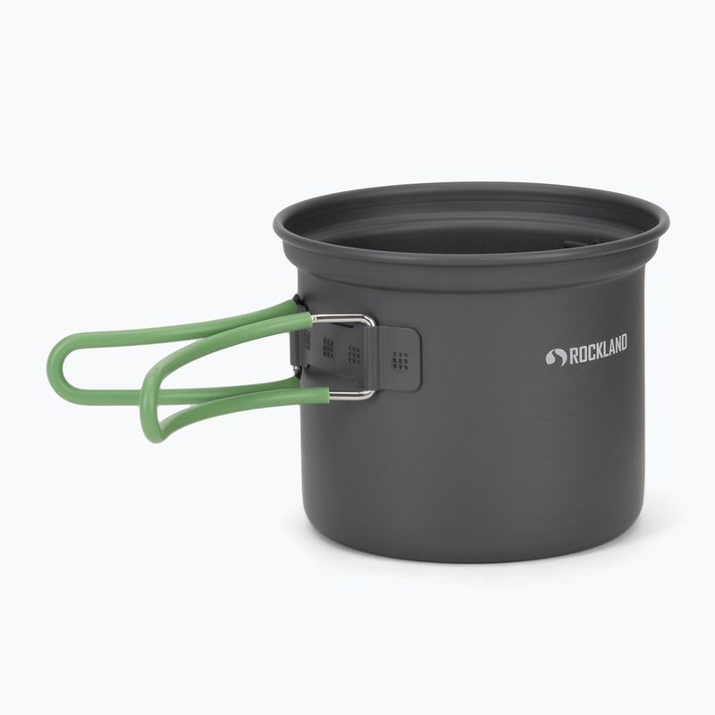 Puodų rinkinys Rockland Travel Pro grey/green 3
