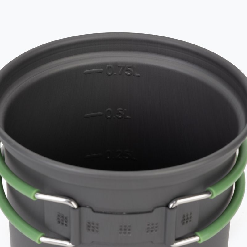 Puodų rinkinys Rockland Travel Pro grey/green 5