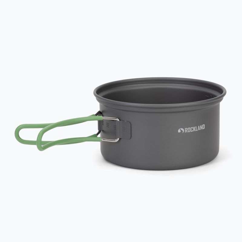Turistinių indų rinkinys Rockland Travel Duo Anodized grey/green 3