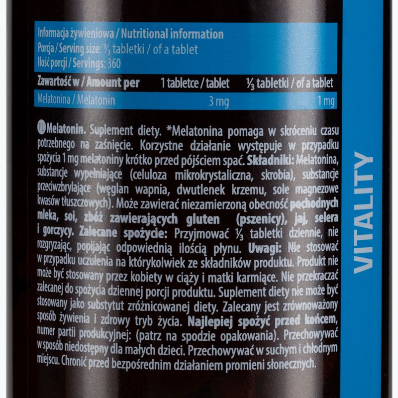 Melatonin Essence 3mg melatonino 120 tablečių ESS/046 2