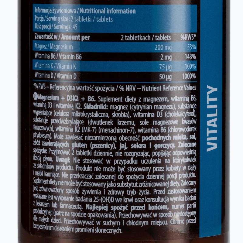 Magnesium Essence magnis + D3K2 + B6 90 tablečių ESS/066 2