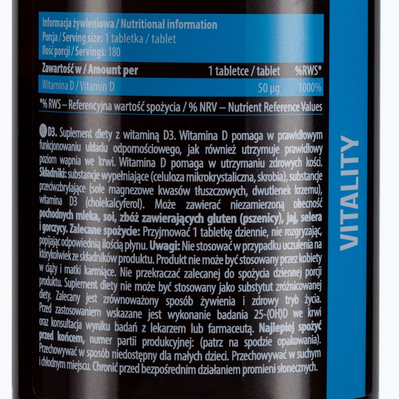 D3 2000IU Essence vitaminas D3 180 tablečių ESS/069 2