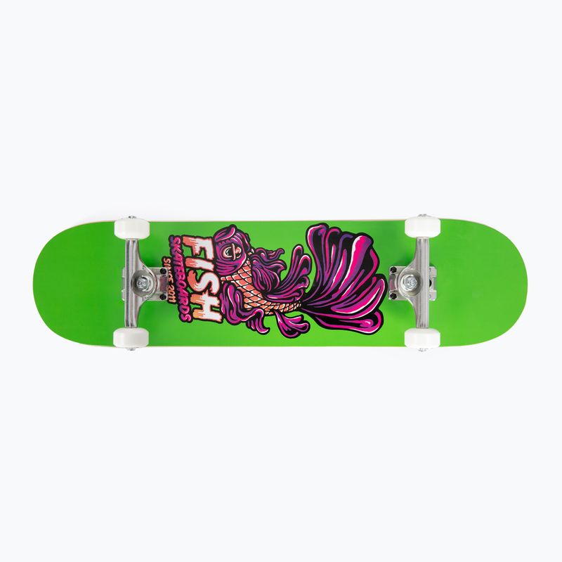 Fish Skateboards Emma Beginner 8.0 žalia klasikinė riedlentė