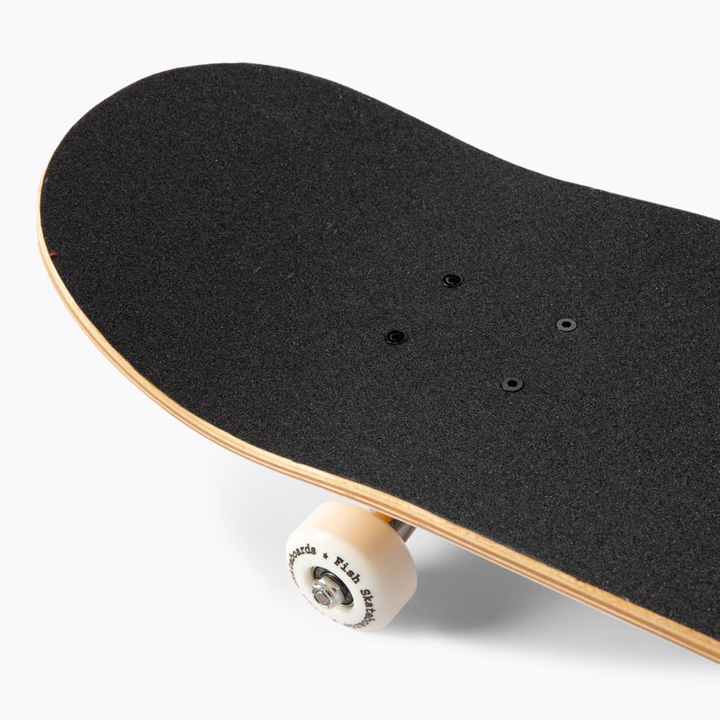 Fish Skateboards Mason Pradedančiųjų klasikinė riedlentė 8.0, geltona 7