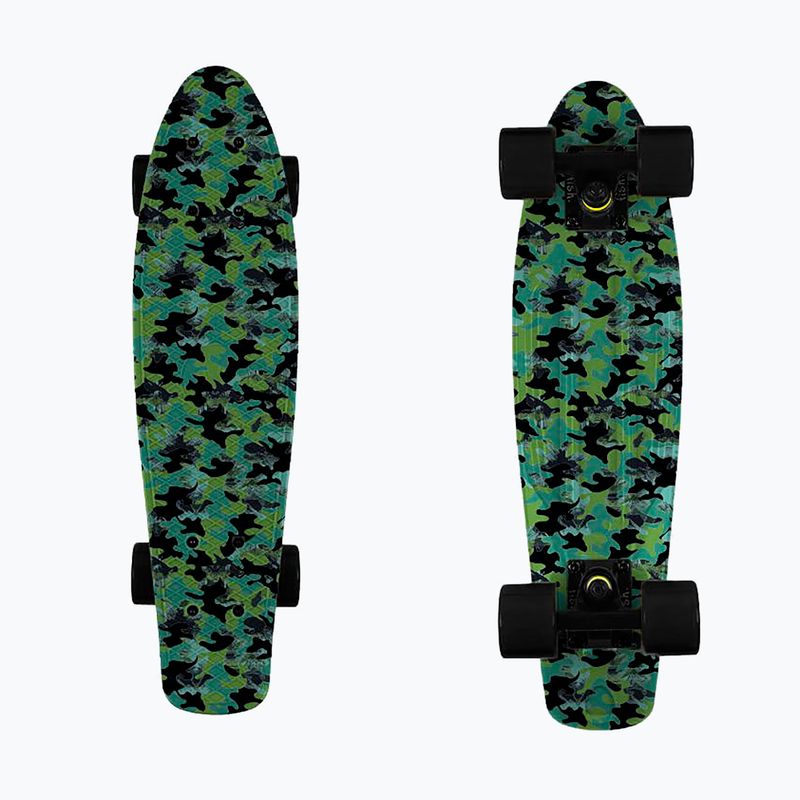 Fish Skateboards Print Camo green FS-FB-CAM-BLA-BLA riedlentė 8