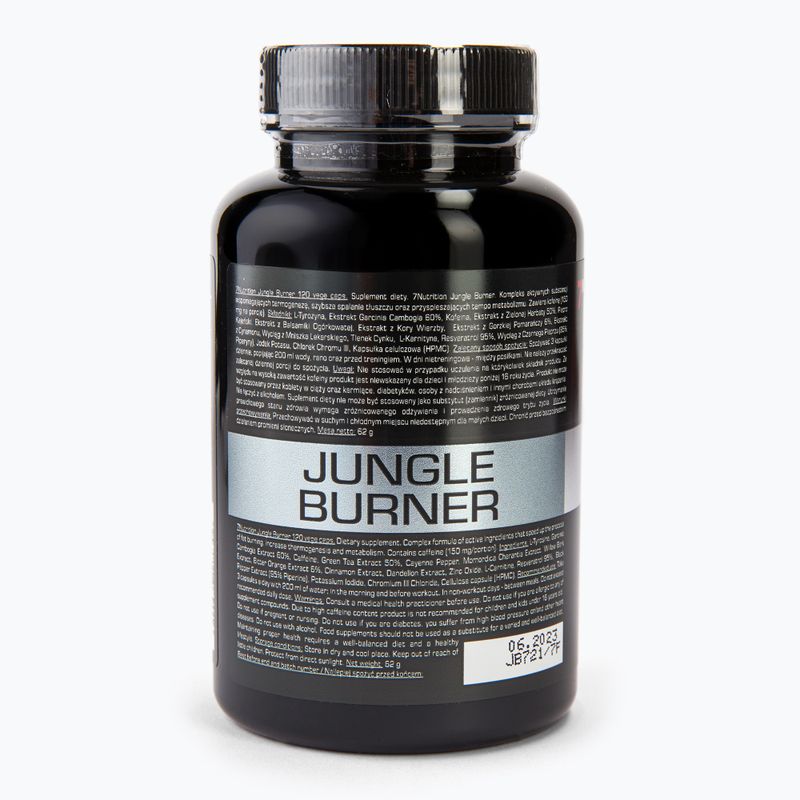 Riebalų degintojas 7Nutrition Jungle Burner 120 kapsulių 2