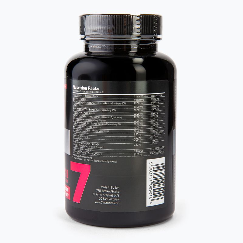 Riebalų degintojas 7Nutrition Jungle Burner 120 kapsulių 3