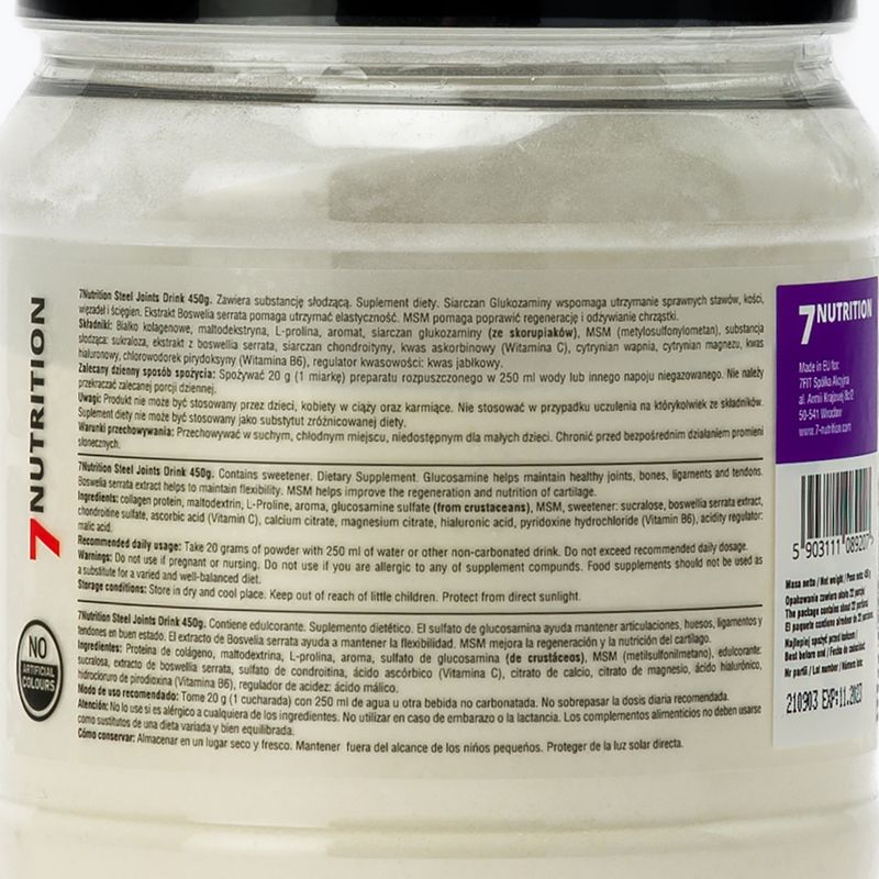 7Nutrition Steel Joints Drink 450 g Orange 2