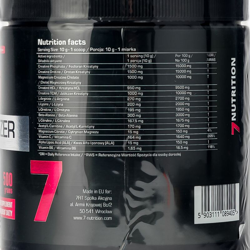 Kreatinas 7Nutrition BB Volumizer 500 g 3