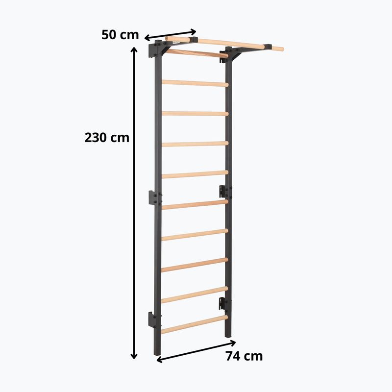 Gimnastikos kopetėlės RINAGYM Steel Pure graphit 12