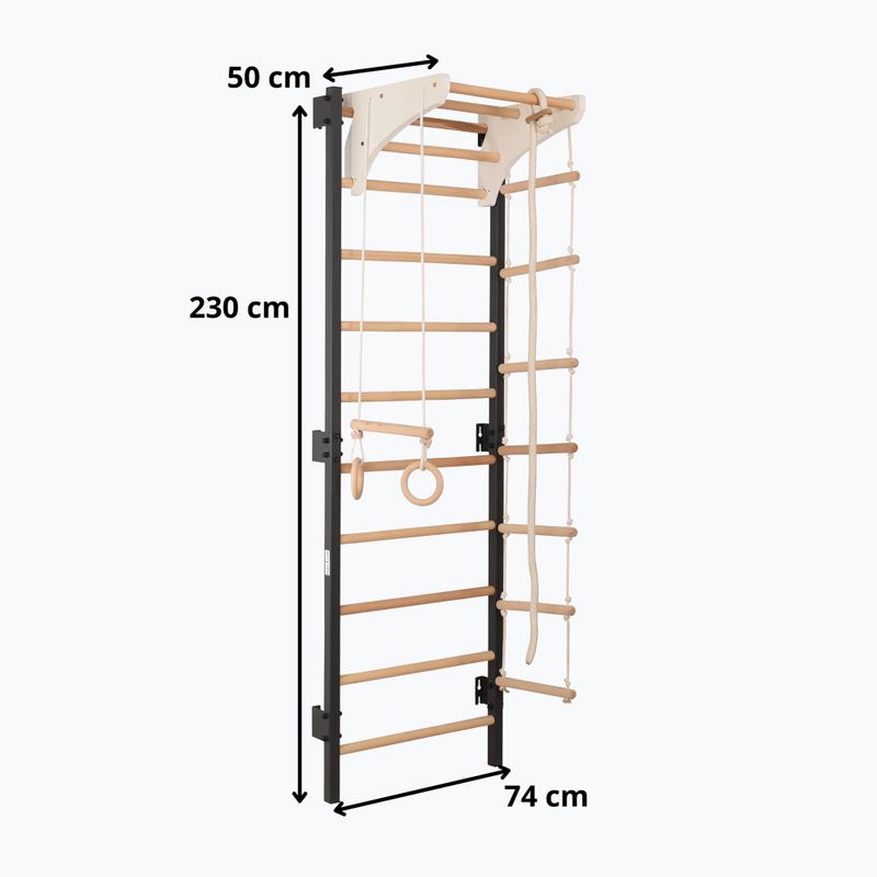 Gimnastikos kopetėlės RINAGYM Steel Kom 2 graphit/white 14