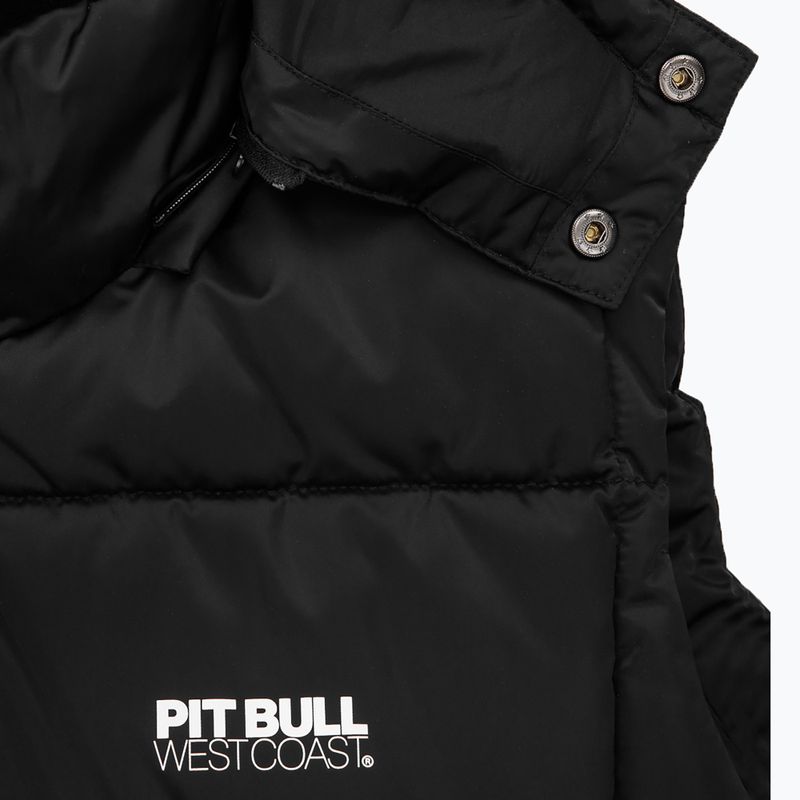 Vyriškas Pitbull West Coast Walpen su gobtuvu be rankovių black 5