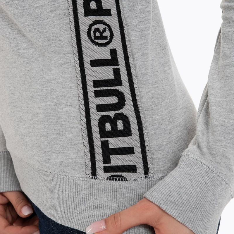 Moteriški Pitbull West Coast Crewneck F.Terry 'Small Logo' pilkos/melanžinės spalvos džemperis 5