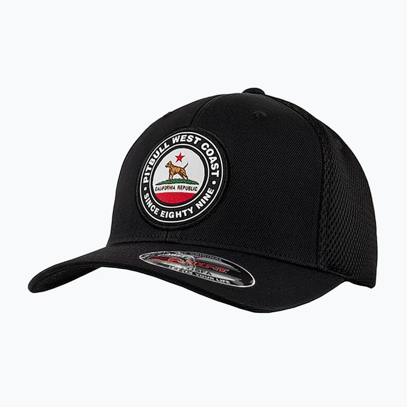 Vyriška kepuraitė su snapeliu Pitbull West Coast Mesh Full Cap California Dog black
