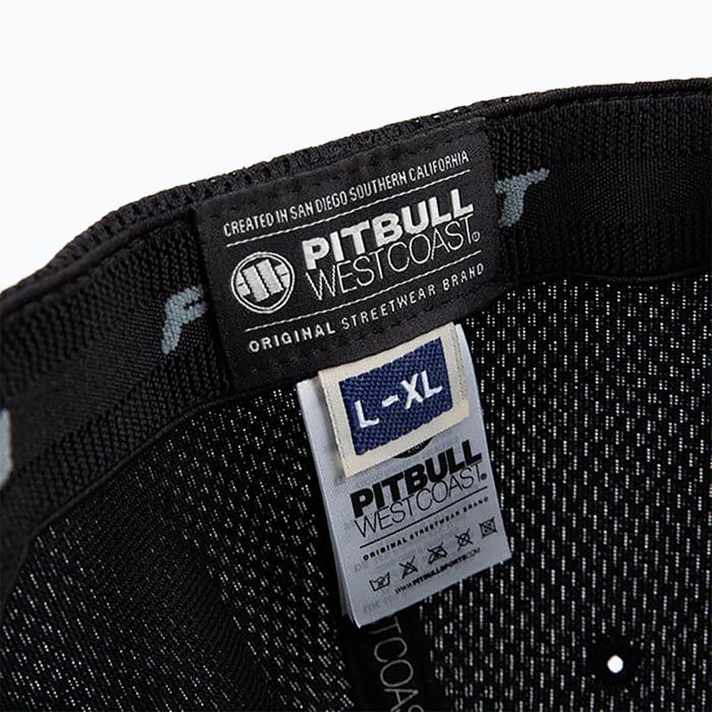 Vyriška kepuraitė su snapeliu Pitbull West Coast Mesh Full Cap California Dog black 3